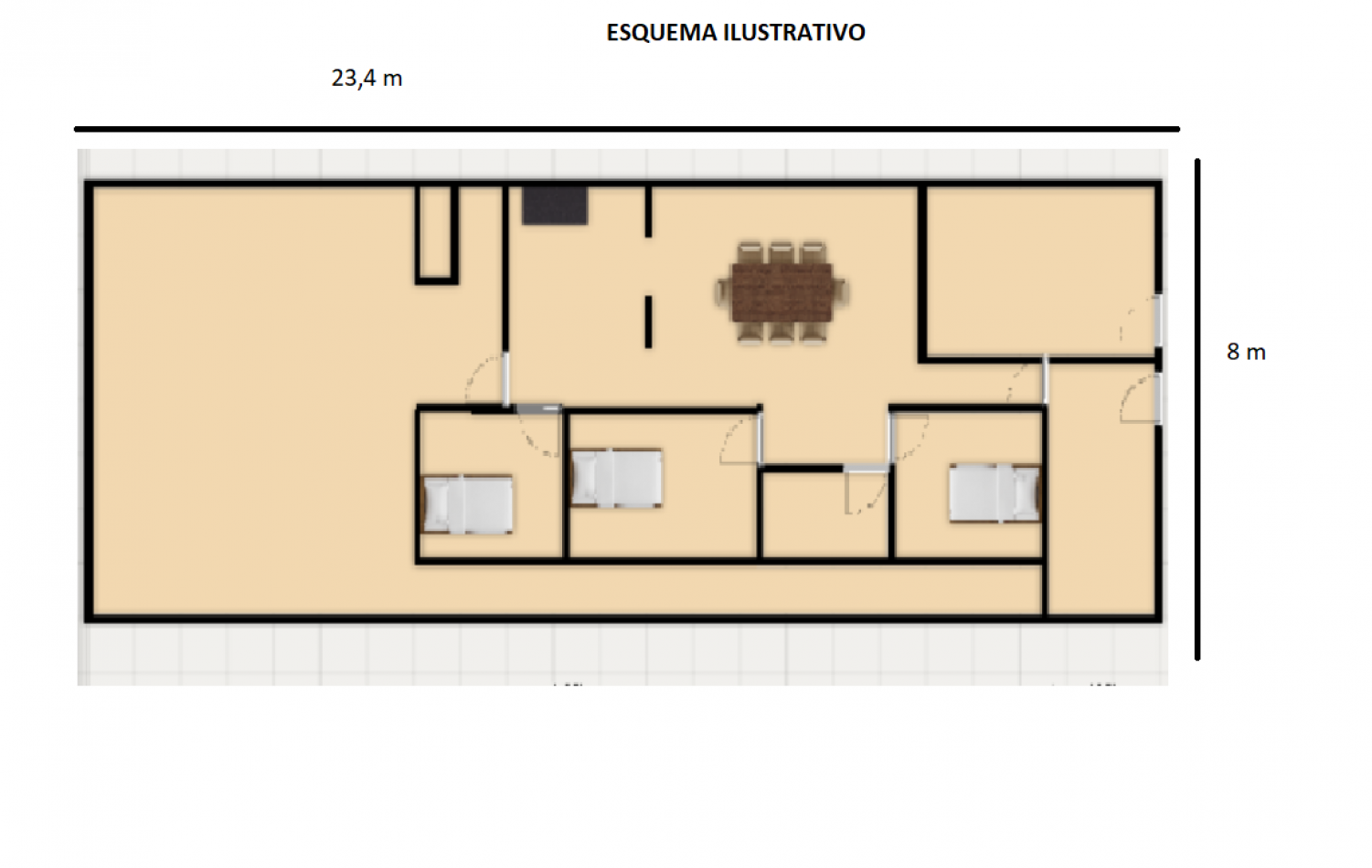 Propiedad de 3 dormitorios en santa Fe 