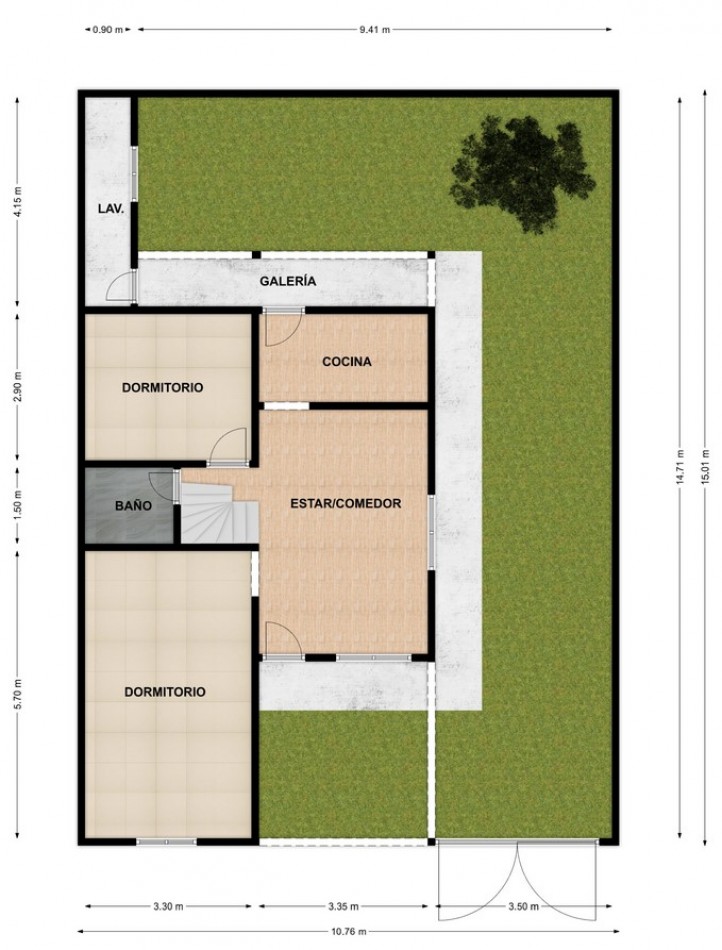CASA INTERNA DE 3 DORMITORIOS EN BARRIO SAN MARTIN, SANTO TOME