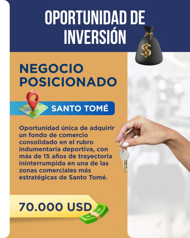 IMPORTANTE FONDO DE COMERCIO, SANTO TOME