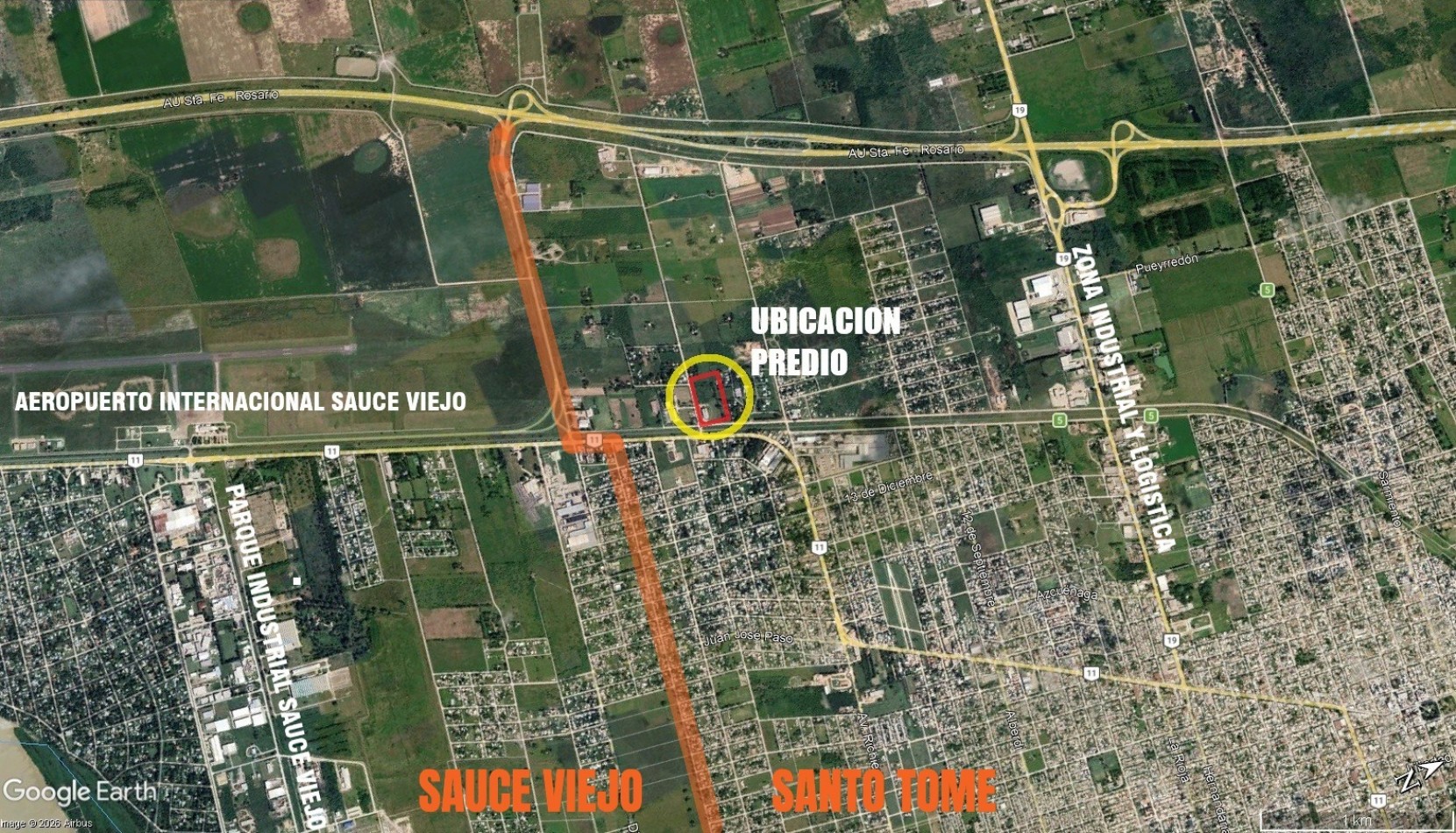 GALPON INDUSTRIAL CON OFICINAS, SOBRE TERRENO DE 2,5 HECTAREAS, A METROS DE RUTA 11